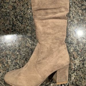 Lane Bryant Wide calf knee high boots.